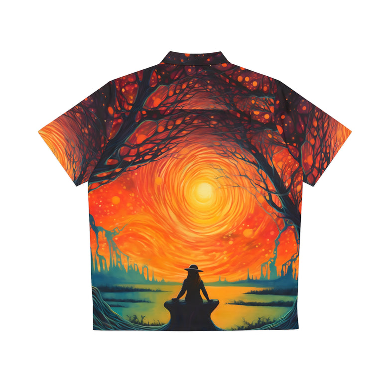 Sunset - Solitude - Men's Hawaiian Shirt (AOP)