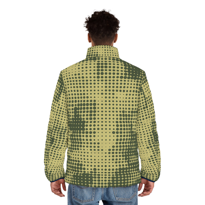 Abstract 02 - Men's Puffer Jacket (AOP)