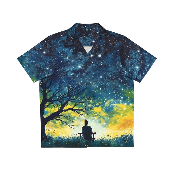 Starry Night - Solitude -Men's Hawaiian Shirt (AOP)