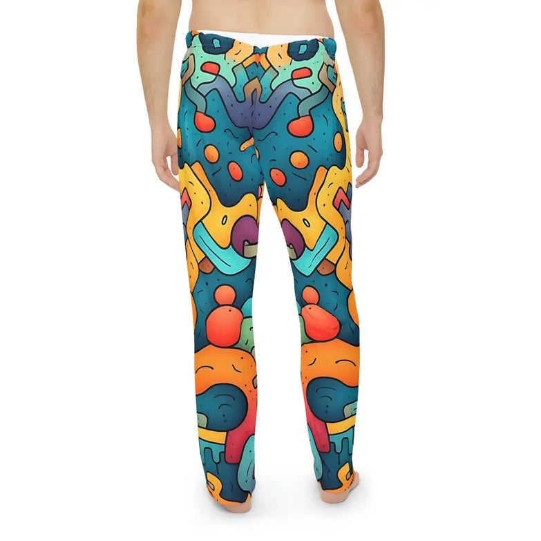 Abstract - 01 - Men’s Pajama Pants (AOP) - All Over Prints