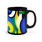 Abstract - 11oz Black Mug - 11oz - Mug