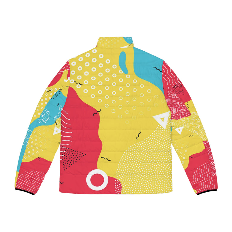 Abstract 01 - Men's Puffer Jacket (AOP)